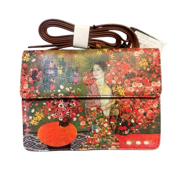 ICON Los Angeles “The Dancer” Double Flap Wallet Crossbody Bag - NWT - Picture 3 of 13